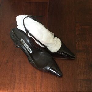 Manolo Blahnik sling back shoes